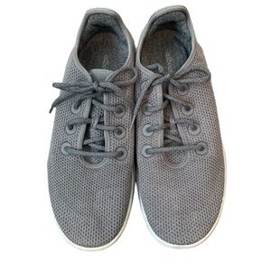 Allbirds grey lace up sneakers size 12 wool runner comfy casual Athleisure